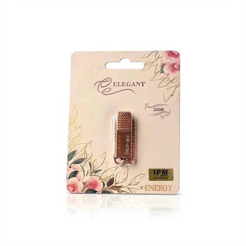 فلش مموری ایکس انرژی مدل ELEGANT | ظرفیت 32 گیگابایت رزگلد با گارانتی مادامالعمر