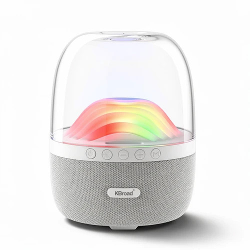 اسپیکر بلوتوثی و دکوراتیو KBroad مدل KTS-1842 | پخش صدای ۳۶۰ درجه و رقص نور LED RGB