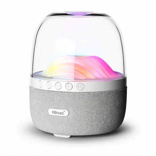اسپیکر بلوتوثی و دکوراتیو KBroad مدل KTS-1842 | پخش صدای ۳۶۰ درجه و رقص نور LED RGB