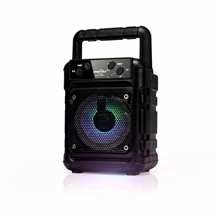اسپیکر Gts_1361 خوش ساخت، باکیفیت و نورپردازی زیبا