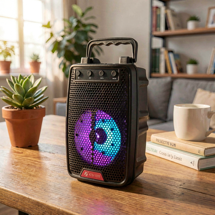 اسپیکر KTS_1338 خوش ساخت همراه با نور پردازی RGB
