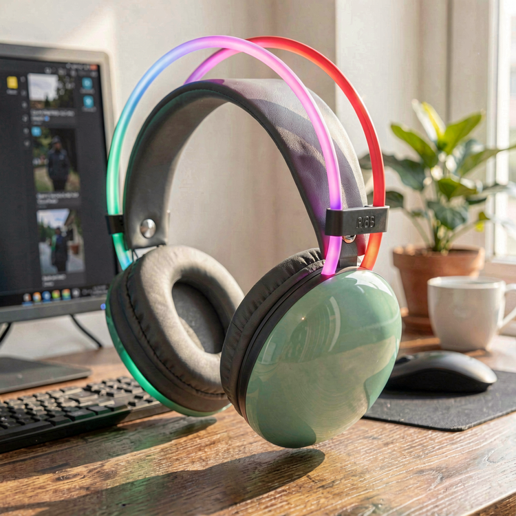 هدفون P780 با قابلیت RGB LIGHTING و کیفیت ساخت بالا