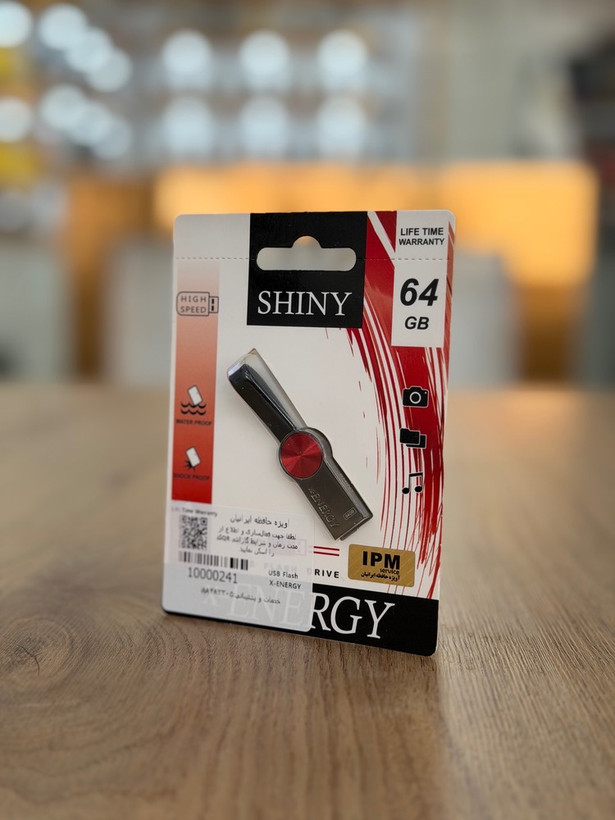 فلش مموری x-ENERGY مدل SHINY ظرفیت 64 گیگابایت با گارانتی مادامالعمر