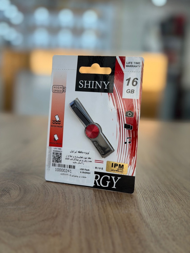 فلش مموری x-ENERGY مدل SHINY | ظرفیت 16 گیگابایت با گارانتی مادامالعمر