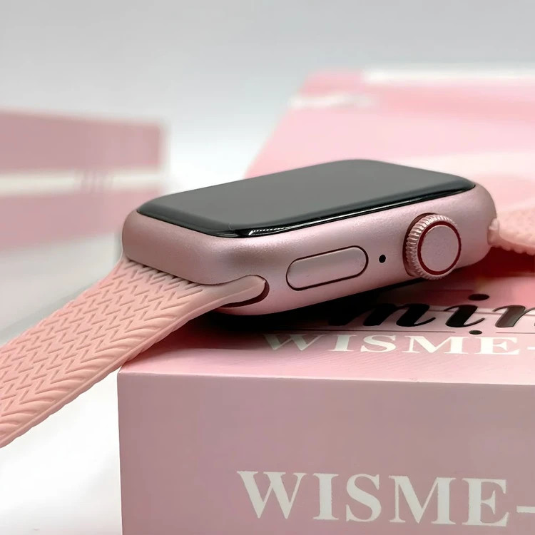 پک لوکس ساعت هوشمند زنانه KEQIWEAR مدل KW73 Mini | ست کامل اپل واچ سری 10 آلمانی به همراه زیورآلات و ۳ بند اضافه