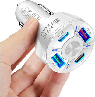 شارژر فندکی ۳۸ وات ILETD مدل HC-358 | شارژ سریع PD 3.0 و QC 3.0 با بدنه آلومینیومی| شارژ هوشمند چند دستگاه همزمان