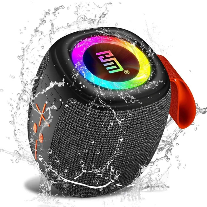 اسپیکر بلوتوثی HM-805 | صدای شفاف، نور RGB، ضد آب و مجهز به رادیو FM