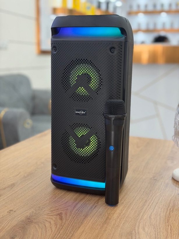 اسپیکر چمدانی گریتنایس GTS-2088 | همراه میکروفون و رقص نور RGB