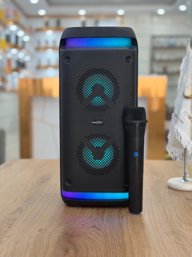 اسپیکر چمدانی گریتنایس GTS-2088 | همراه میکروفون و رقص نور RGB