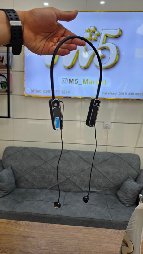 هندزفری گردنی JBL مدل YG12 | نمایشگر LED و پشتیبانی از کارت حافظه