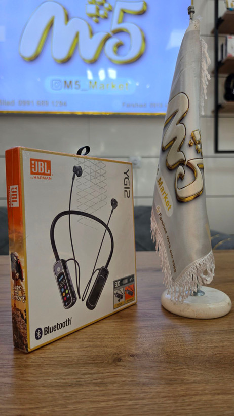 هندزفری گردنی JBL مدل YG12 | نمایشگر LED و پشتیبانی از کارت حافظه