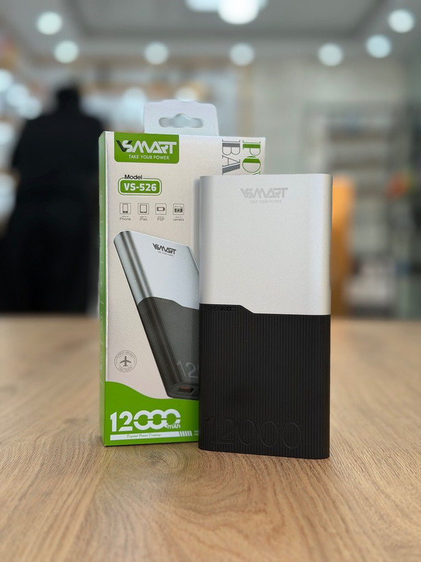 پاوربانک ویسمارت مدل VS-526 | ظرفیت 12000 میلیآمپر ساعت