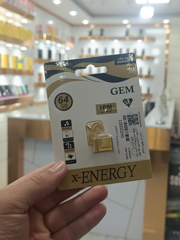 فلش مموری x-ENERGY مدل GEM | ظرفیت 64 گیگابایت با گارانتی مادامالعمر