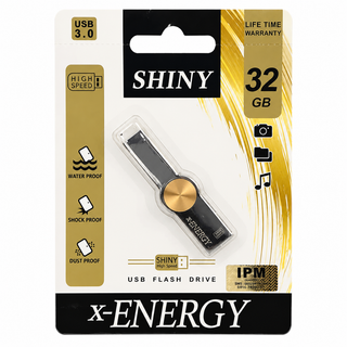 فلش مموری x-ENERGY مدل SHINY | ظرفیت 32 گیگابایت USB 3.0 با گارانتی مادامالعمر