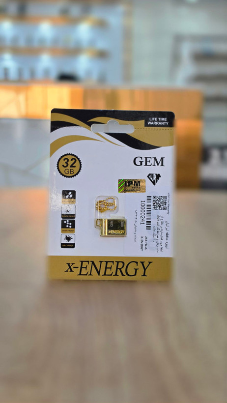 فلش مموری x-ENERGY مدل GEM ظرفیت 32 گیگابایت با گارانتی مادامالعمر