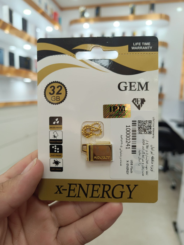 فلش مموری x-ENERGY مدل GEM ظرفیت 32 گیگابایت با گارانتی مادامالعمر