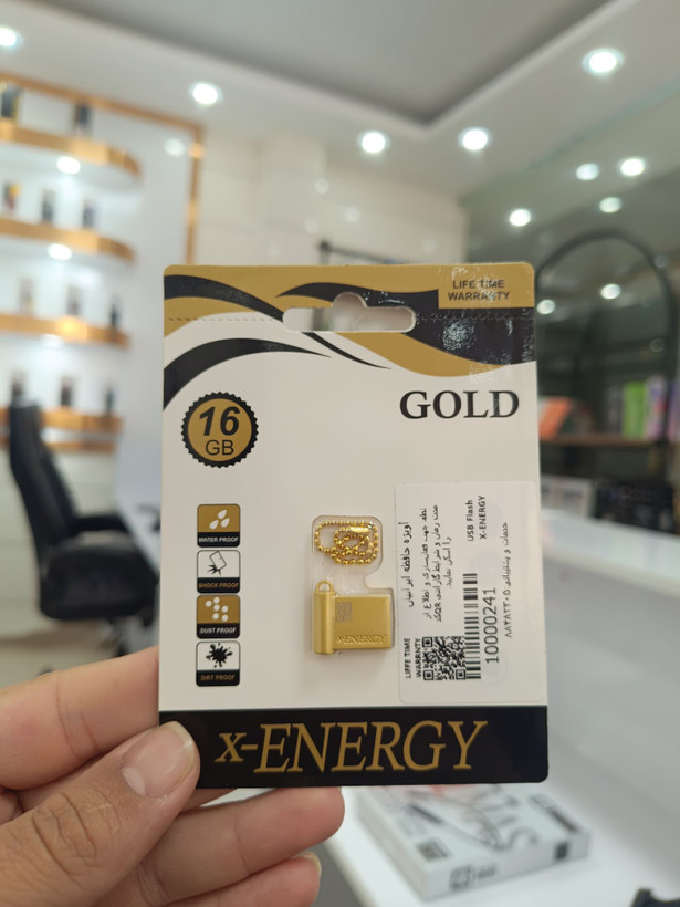 فلش مموری x-ENERGY مدل GOLD ظرفیت 16 گیگابایت با گارانتی مادامالعمر