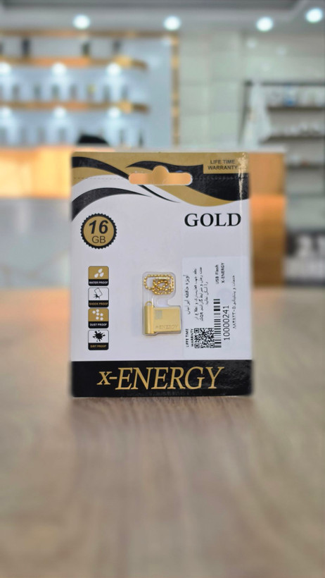 فلش مموری x-ENERGY مدل GOLD ظرفیت 16 گیگابایت با گارانتی مادامالعمر