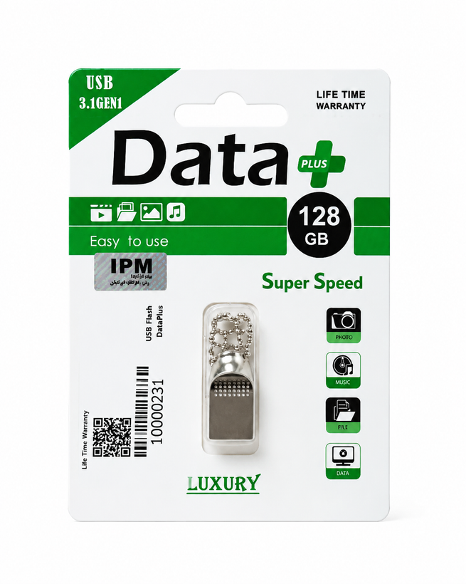 فلش مموری Data+ مدل LUXURY ظرفیت 128 گیگابایت USB 3.0 با گارانتی مادامالعمر
