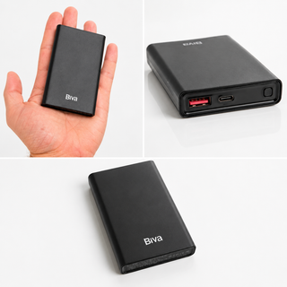 پاوربانک جیبی Biva BP‑013 ظرفیت 10000 میلیآمپر ساعت | شارژ سریع 22.5 وات PD + نمایشگر دیجیتال