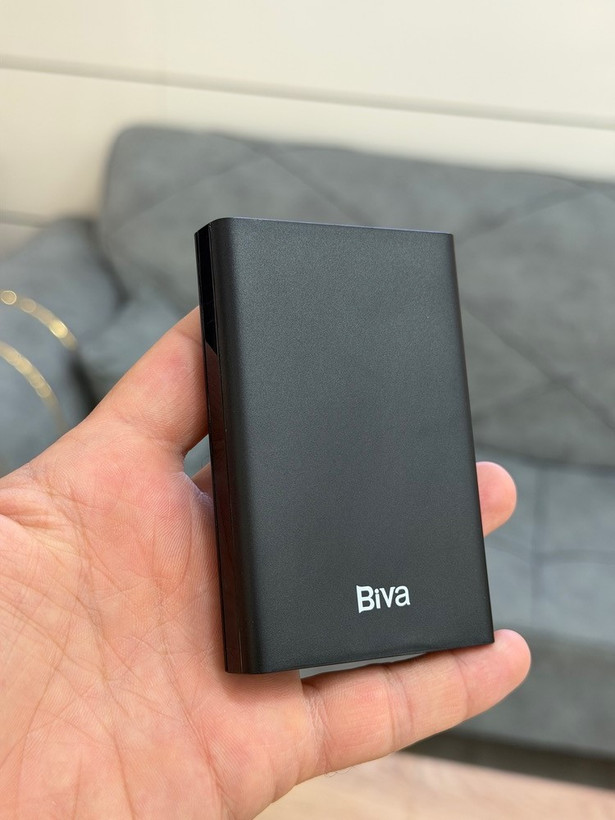 پاوربانک جیبی Biva BP‑013 ظرفیت 10000 میلیآمپر ساعت | شارژ سریع 22.5 وات PD + نمایشگر دیجیتال