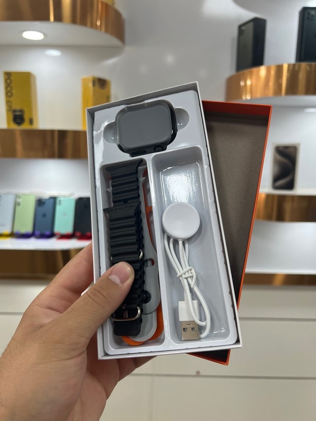 ساعت هوشمند KEQIWEAR مدل KW25 MAX | صفحه 2.01 اینچ | مکالمه بلوتوثی | پکیج 3 بند