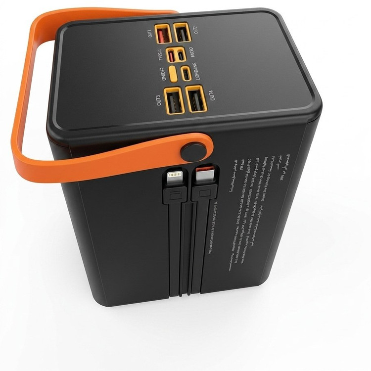 پاوربانک ۸۰۰۰۰ میلیآمپر Zime مدل B18 | مجهز به ۴ خروجی USB و توان ۲۲.۵ وات