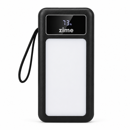 پاوربانک ۵۰۰۰۰ میلیآمپر Zime مدل B15 Ultra Pro توان ۲۲.۵ وات (دارای ۴ کابل متصل و چراغ قوه)
