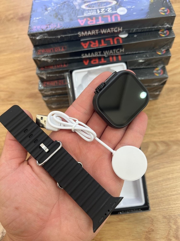 ساعت هوشمند مدل T10 Ultra 2 با صفحه نمایش ۲.۲۱ اینچی HD | شارژ بیسیم و قابلیت تماس بلوتوثی