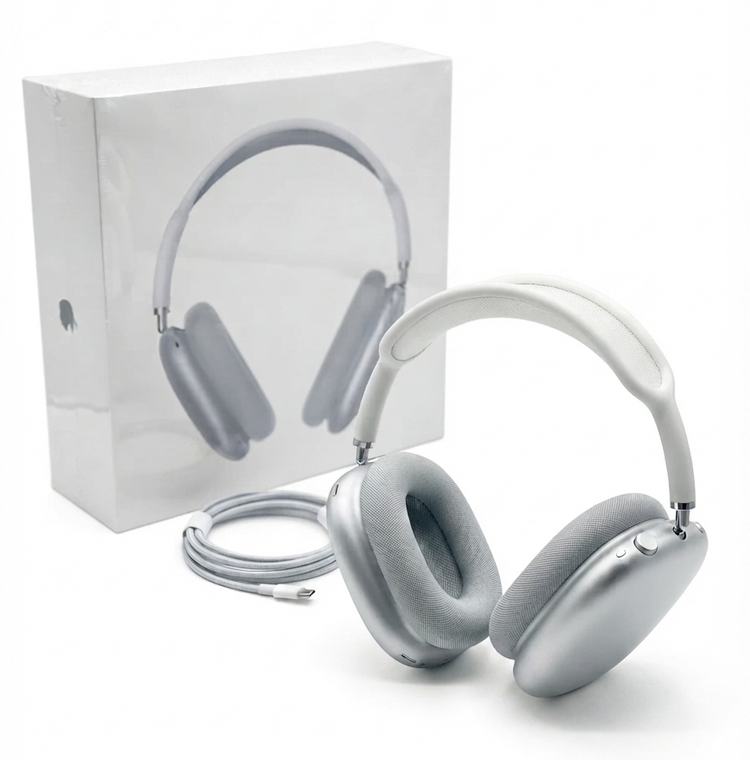 هدفون بیسیم طرح اپل مدل AirPods Max High-Copy با درگاه شارژ USB-C و کیس محافظ | نسخه جدید مستر کپی