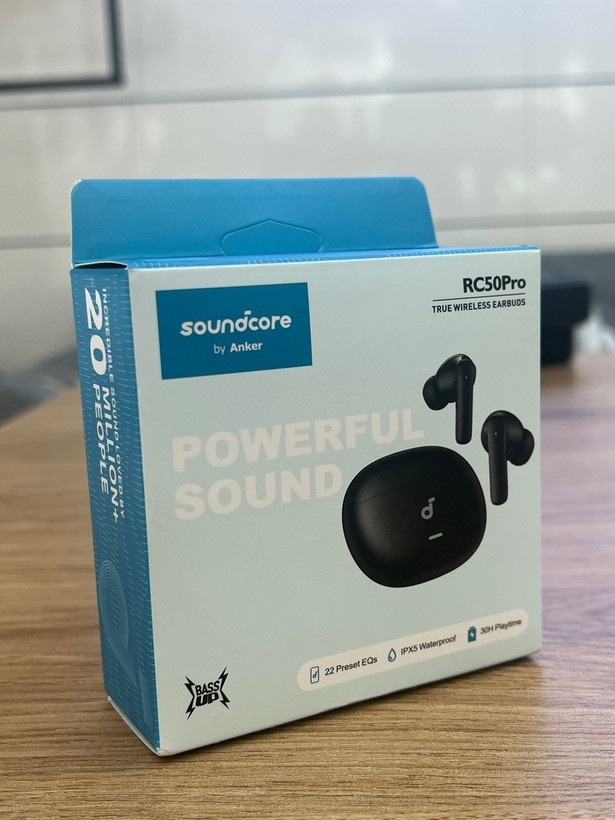 ایرپاد ساندکور انکر مدل RC50Pro با فناوری BassUp و شارژدهی ۳۰ ساعته | اورجینال Soundcore RC50Pro