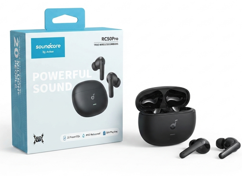 ایرپاد ساندکور انکر مدل RC50Pro با فناوری BassUp و شارژدهی ۳۰ ساعته | اورجینال Soundcore RC50Pro