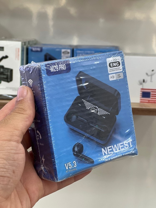 ایرپاد فوقکوچک M29 PRO با نمایشگر دیجیتال و حذف نویز ENC | مدل M29 PRO
