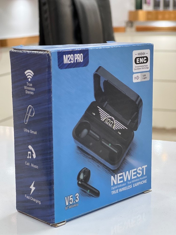 ایرپاد فوقکوچک M29 PRO با نمایشگر دیجیتال و حذف نویز ENC | مدل M29 PRO