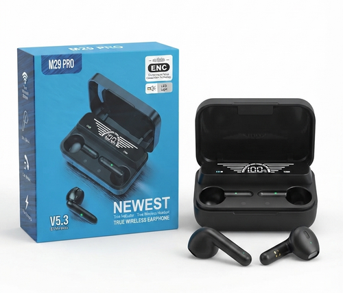 ایرپاد فوقکوچک M29 PRO با نمایشگر دیجیتال و حذف نویز ENC | مدل M29 PRO