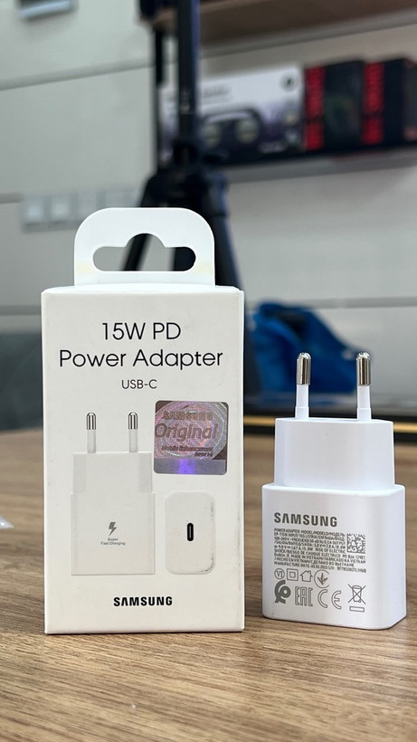 شارژر دیواری سامسونگ EP-TA800 | آداپتور شارژ سریع 15W PD، تک پورت USB-C، اصالت تضمینشده