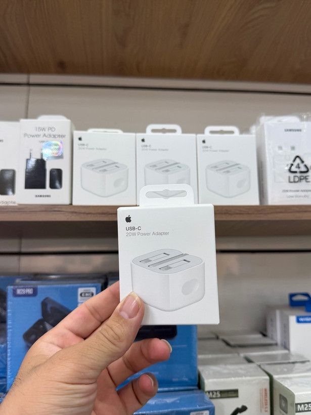 آداپتور شارژ 20W اپل مدل A2344 | باکیفیت و استاندارد | مناسب برای iPhone، iPad و Apple Watch (پین تاشو)
