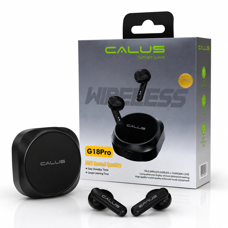 ایرپاد CALUS مدل G18Pro | بلوتوث 5.4 و صدای Hi-Fi