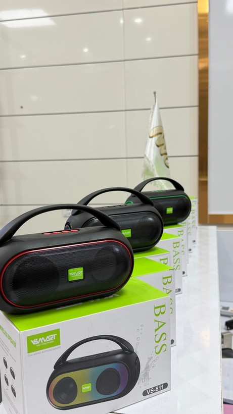 اسپیکر بیسیم VSMART مدل VS-811 | صدای استریو، نورپردازی RGB و توان 8 وات