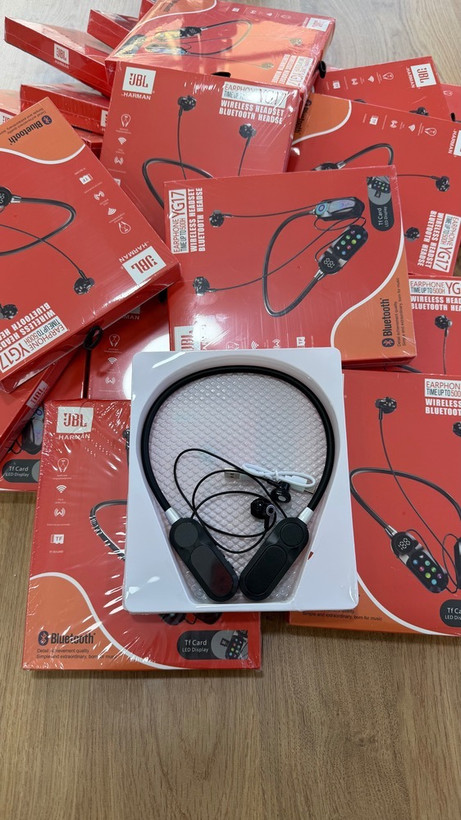 هدفون بیسیم ورزشی JBL Harman مدل YG17 | پشتیبانی از کارت حافظه و نمایشگر LED
