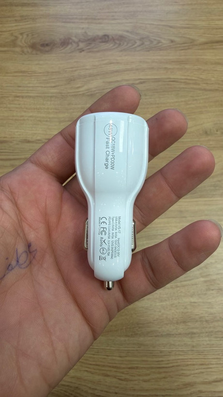 شارژر فندکی خودرو VSmart مدل VS-17 | توان ۵۵ وات PD & QC 3.0 | دارای حلقه نورانی