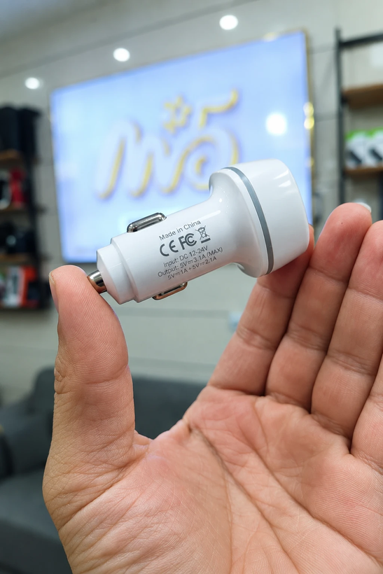 شارژر فندکی ۳۸ وات دو پورت (Type-C PD 20W + USB QC 3.0)