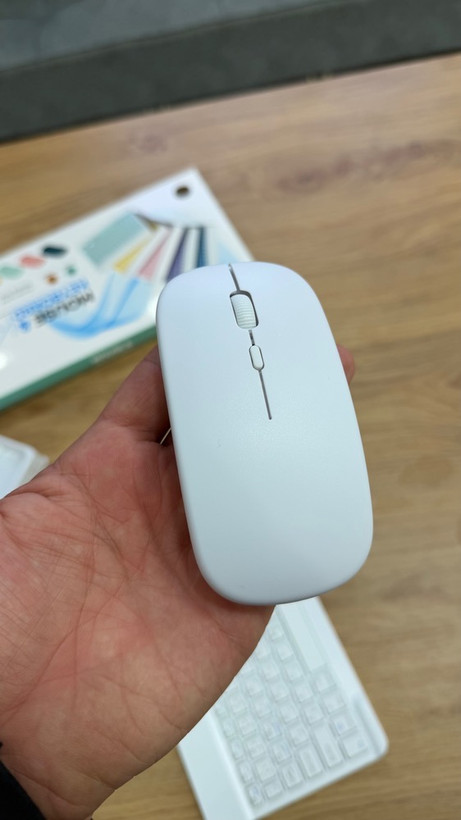 ست ماوس و کیبورد بیسیم بلوتوثی چندکاره (Multi-Device Bluetooth Kit) با نور پسزمینه RGB