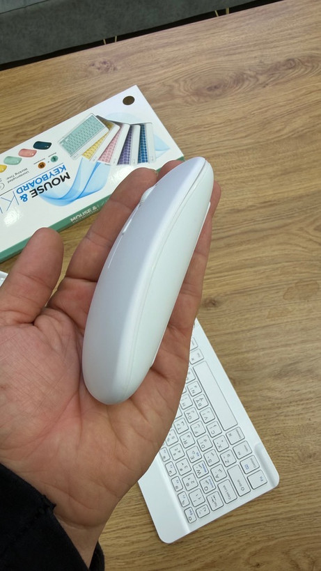 ست ماوس و کیبورد بیسیم بلوتوثی چندکاره (Multi-Device Bluetooth Kit) با نور پسزمینه RGB